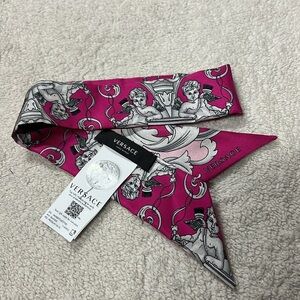Versace Medusa Head Silk Scarf Tie
